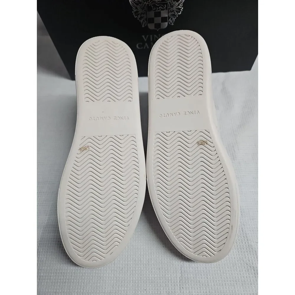 Vince Camuto JENLIE Sneaker laced up Coconut Cream+ Silver woman Sz‎  36/5.5M